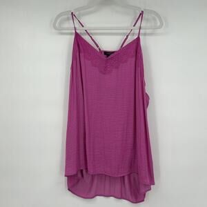 Women's Halogen NWT Tank Pink Rosebud Top XXL